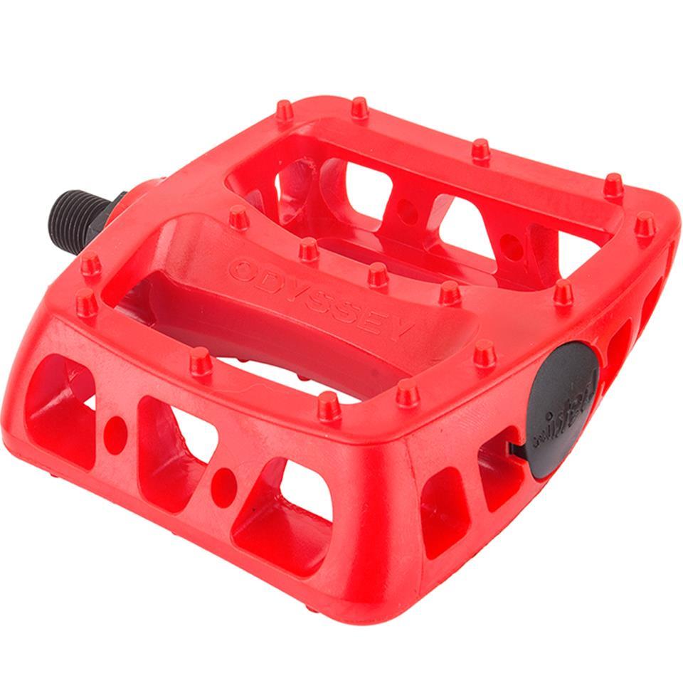Odyssey Twisted Resin BMX Pedals, Red â Corvallis Electric Bicycles
