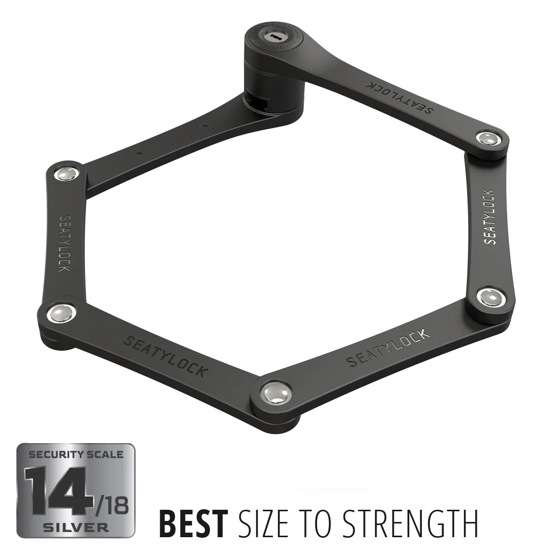 ABUS Bordo 6055/60 Folding Bike Lock in black color